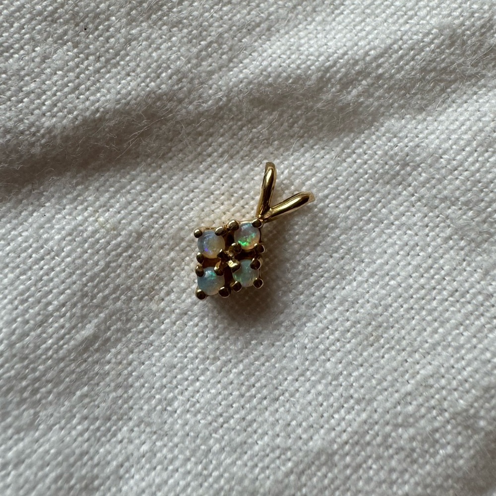 14k Gold and Opal Pendant